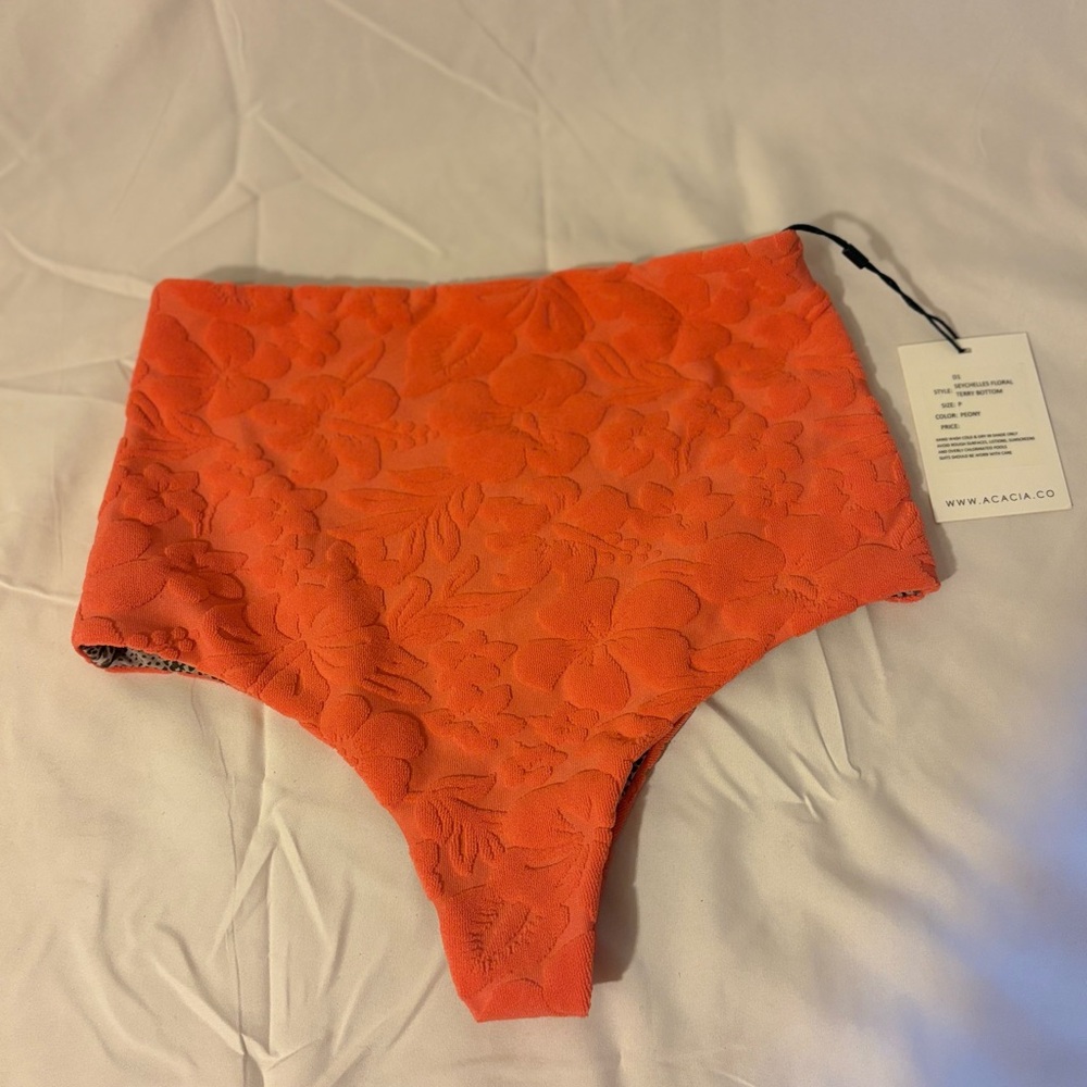 Acacia Swimwear Coral Floral Bikini Bottom